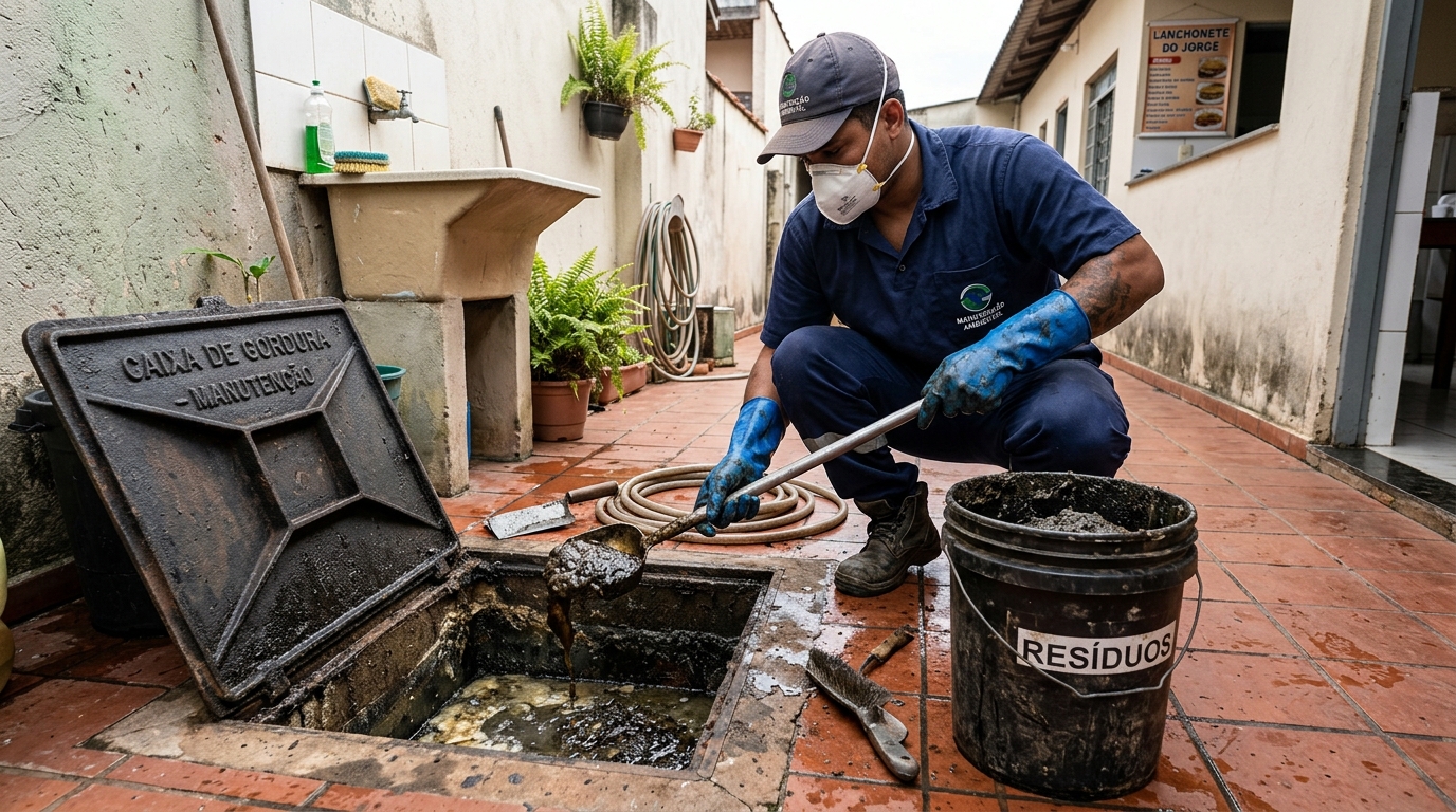 Manutenção de Caixa de Gordura em Florianópolis‑SC